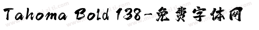Tahoma Bold 138字体转换
